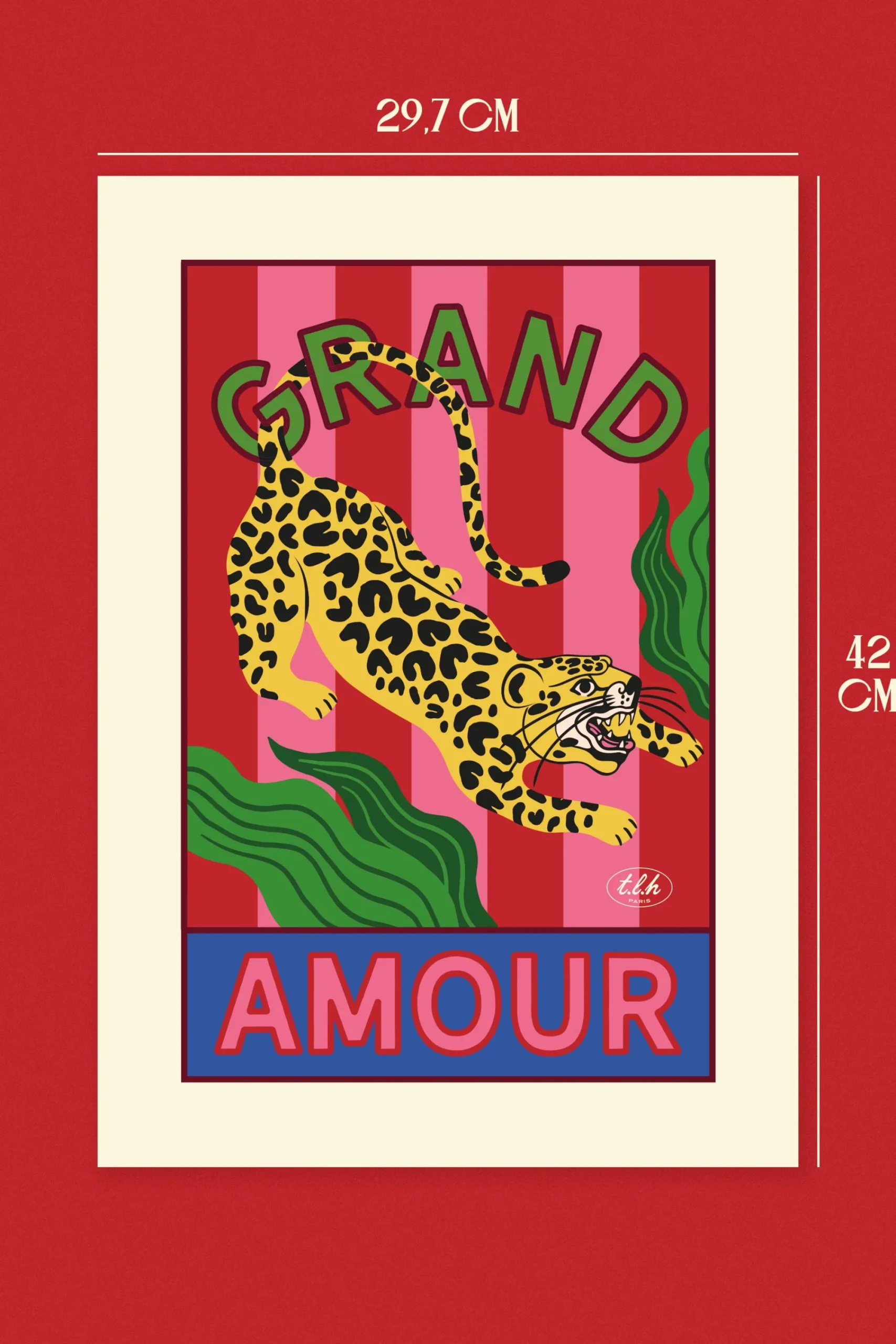 Décorations<Make My Lemonade AFFICHE A3 GRAND AMOUR LEOPARD