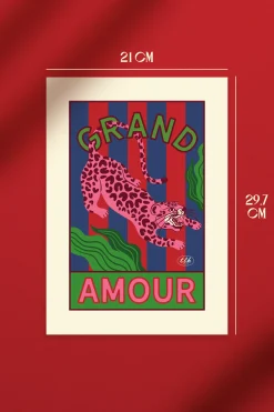 Décorations<Make My Lemonade AFFICHE A4 GRAND AMOUR LEOPARD