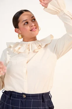 Tops & T-Shirts<Make My Lemonade BLOUSE FIGARO ECRU