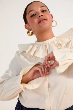 Tops & T-Shirts<Make My Lemonade BLOUSE FIGARO ECRU