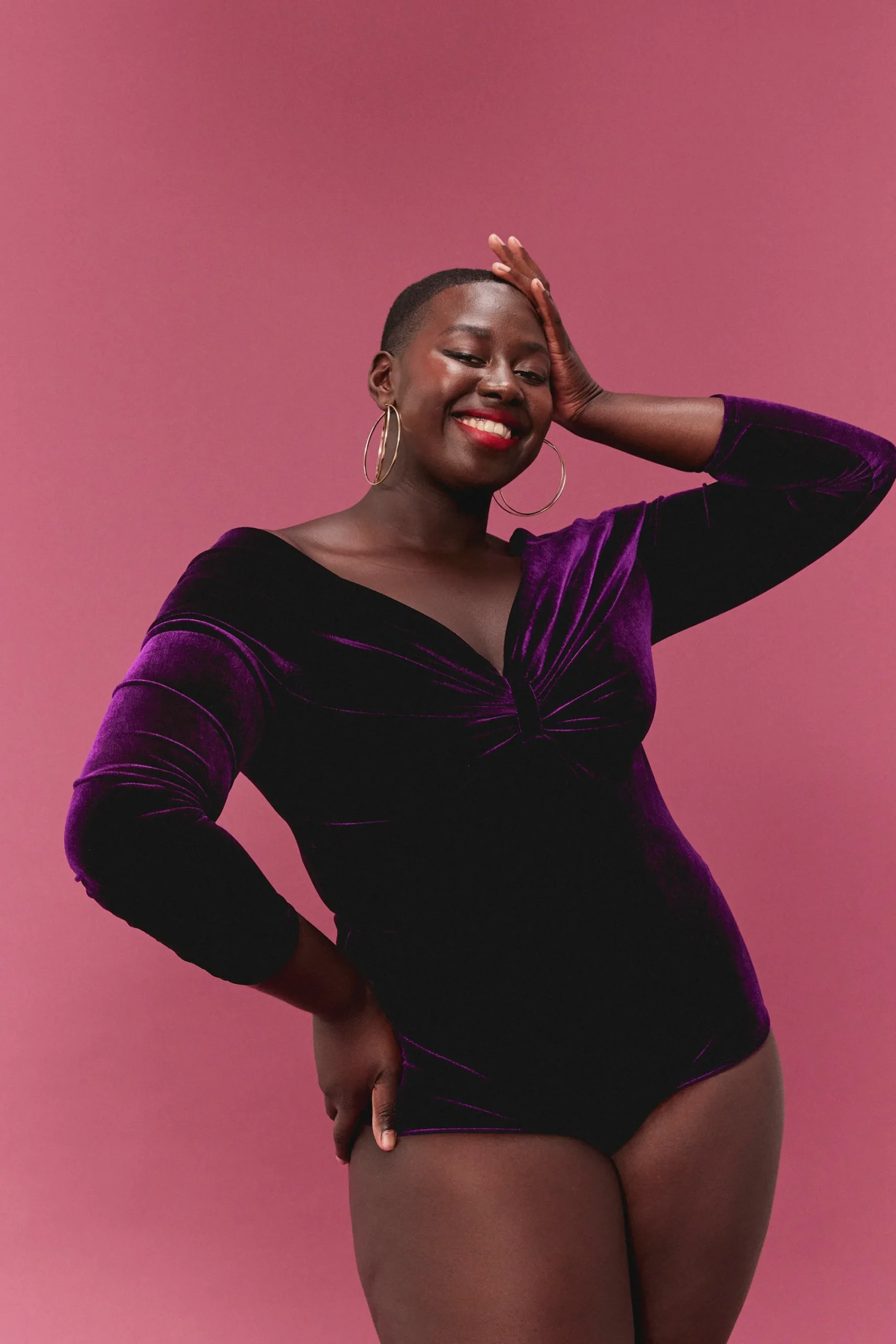 Bodys<Make My Lemonade BODY BEATRICE VELOURS PURPLE