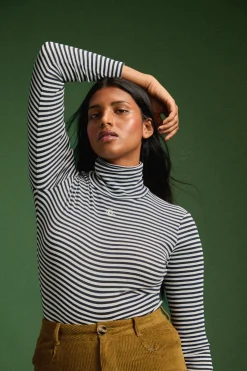 Bodys<Make My Lemonade BODY CHARLOTTE RAYURES NAVY