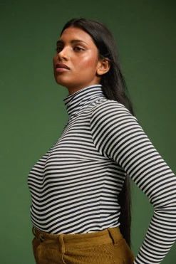 Bodys<Make My Lemonade BODY CHARLOTTE RAYURES NAVY