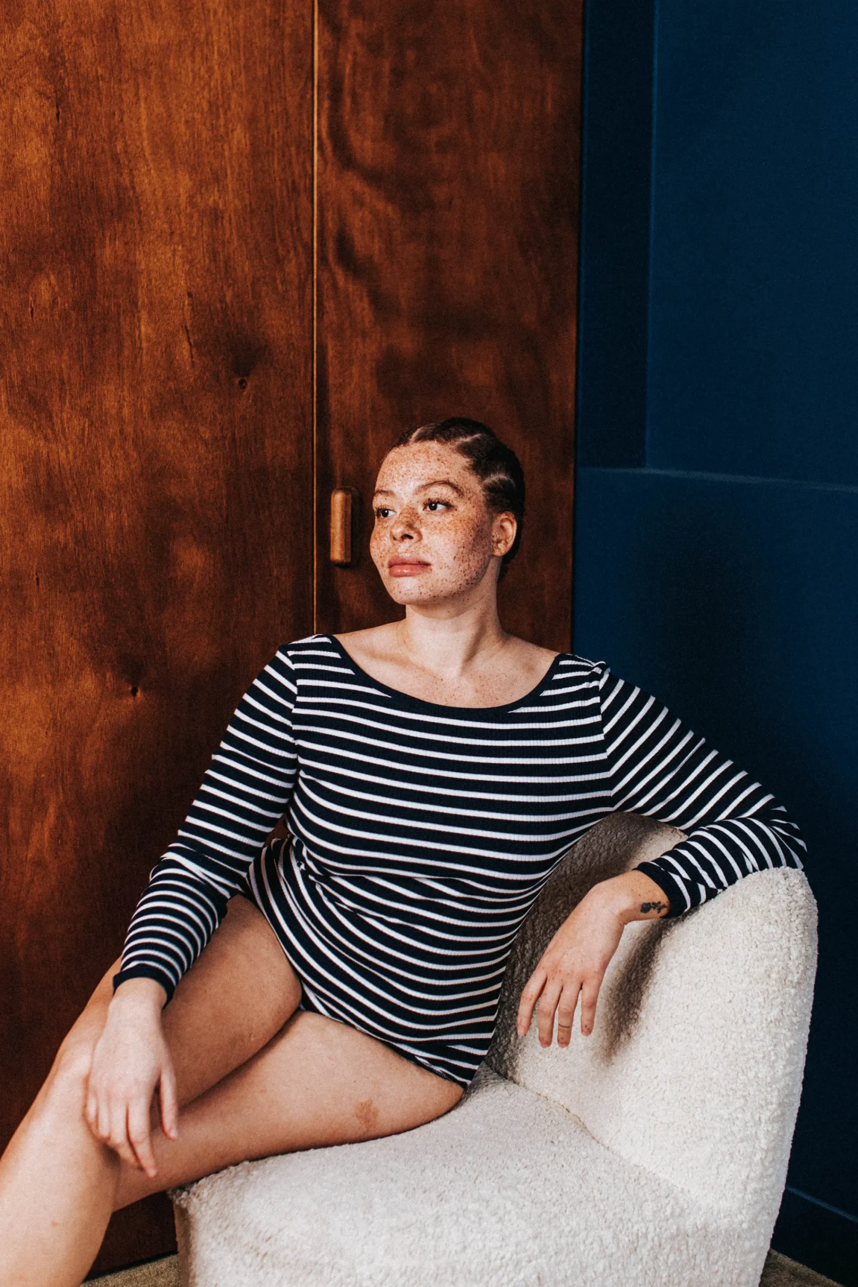 Bodys<Make My Lemonade BODY HUGO RAYURES NAVY