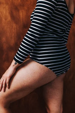 Bodys<Make My Lemonade BODY HUGO RAYURES NAVY