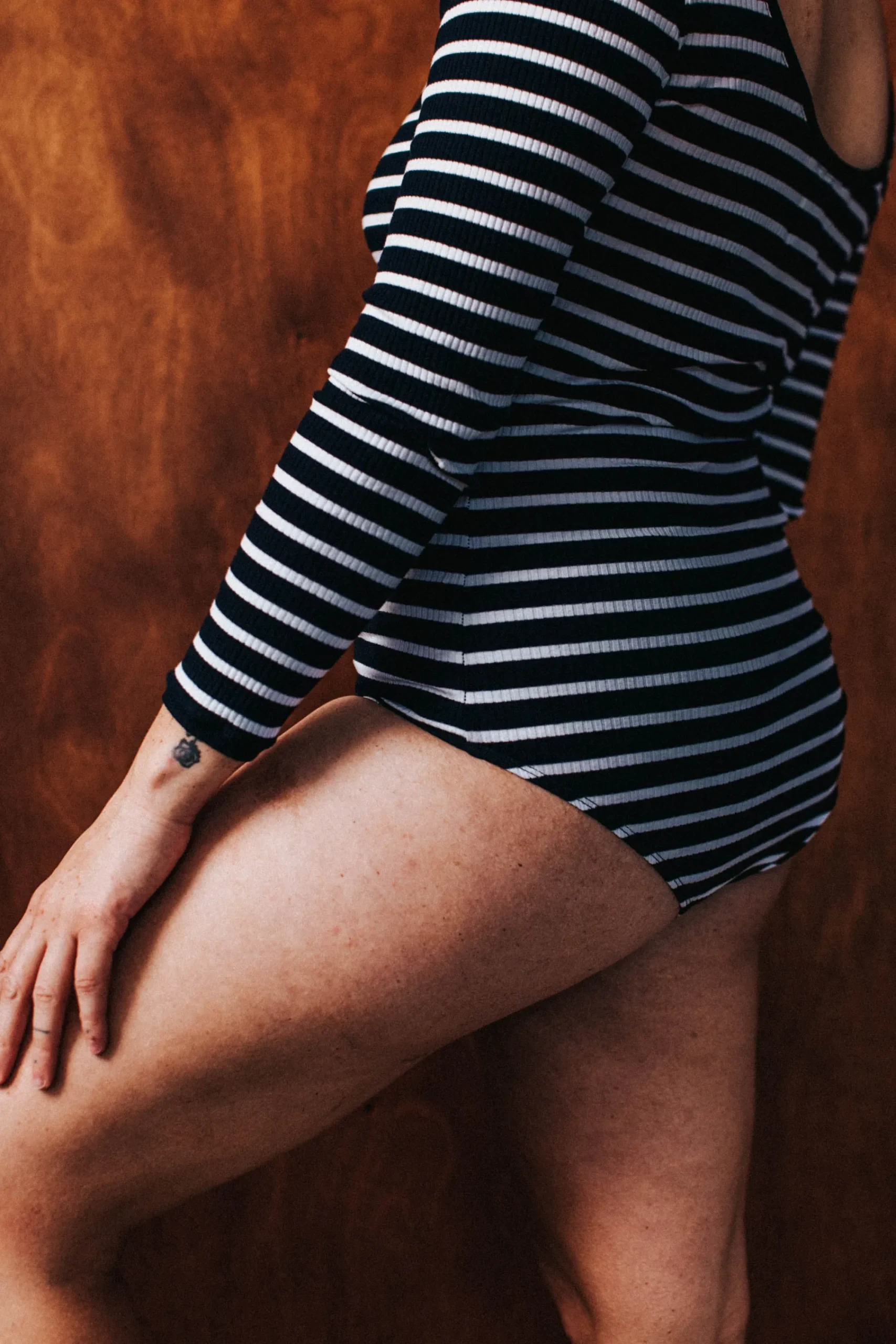 Bodys<Make My Lemonade BODY HUGO RAYURES NAVY