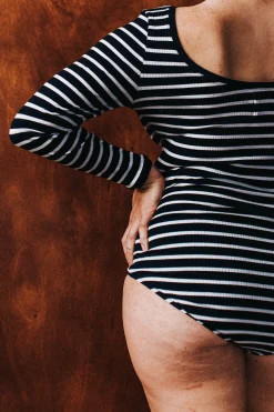 Bodys<Make My Lemonade BODY HUGO RAYURES NAVY