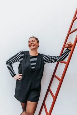 Bodys<Make My Lemonade BODY HUGO RAYURES NAVY