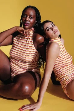 Bodys<Make My Lemonade BODY POLLY RAYURES WAVY