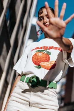 Ceintures<Make My Lemonade CEINTURE TORSADE SUEDE GREEN