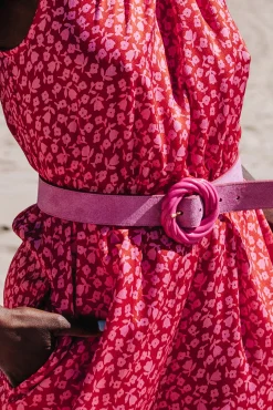 Ceintures<Make My Lemonade CEINTURE TORSADE SUEDE PINK