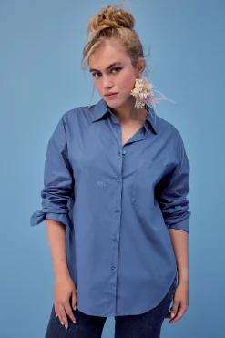 Tops & T-Shirts<Make My Lemonade CHEMISE OMER BLEU CERULEEN