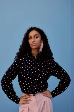 Tops & T-Shirts<Make My Lemonade CHEMISE OMER POLKA ROSE