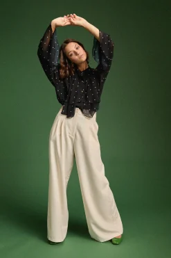 Tops & T-Shirts<Make My Lemonade CHEMISE RAQUEL BLACK POLKA