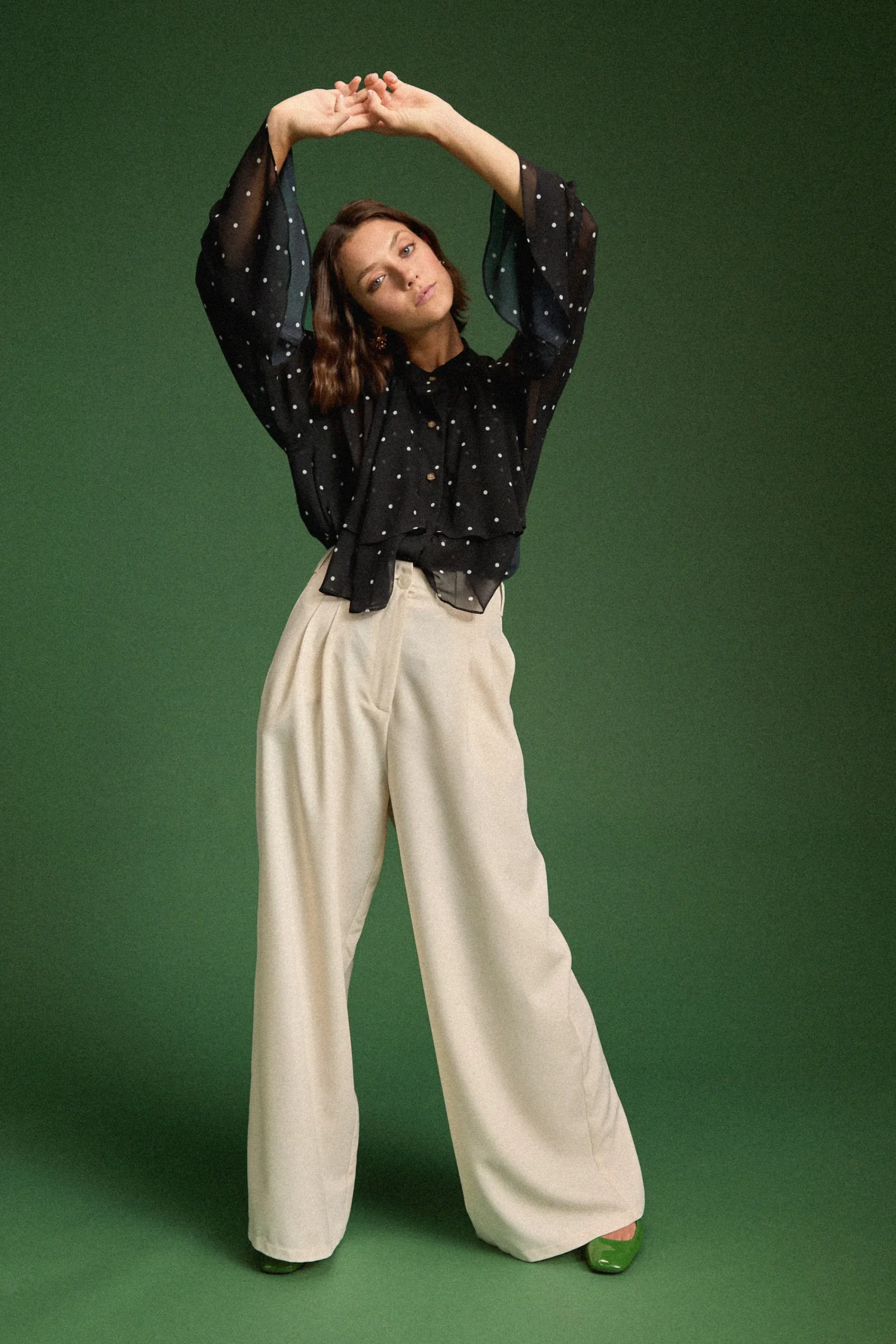 Tops & T-Shirts<Make My Lemonade CHEMISE RAQUEL BLACK POLKA