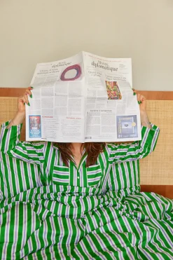 Le Linge|Homewear<Make My Lemonade CHEMISE ROMEO GREEN & PURPLE