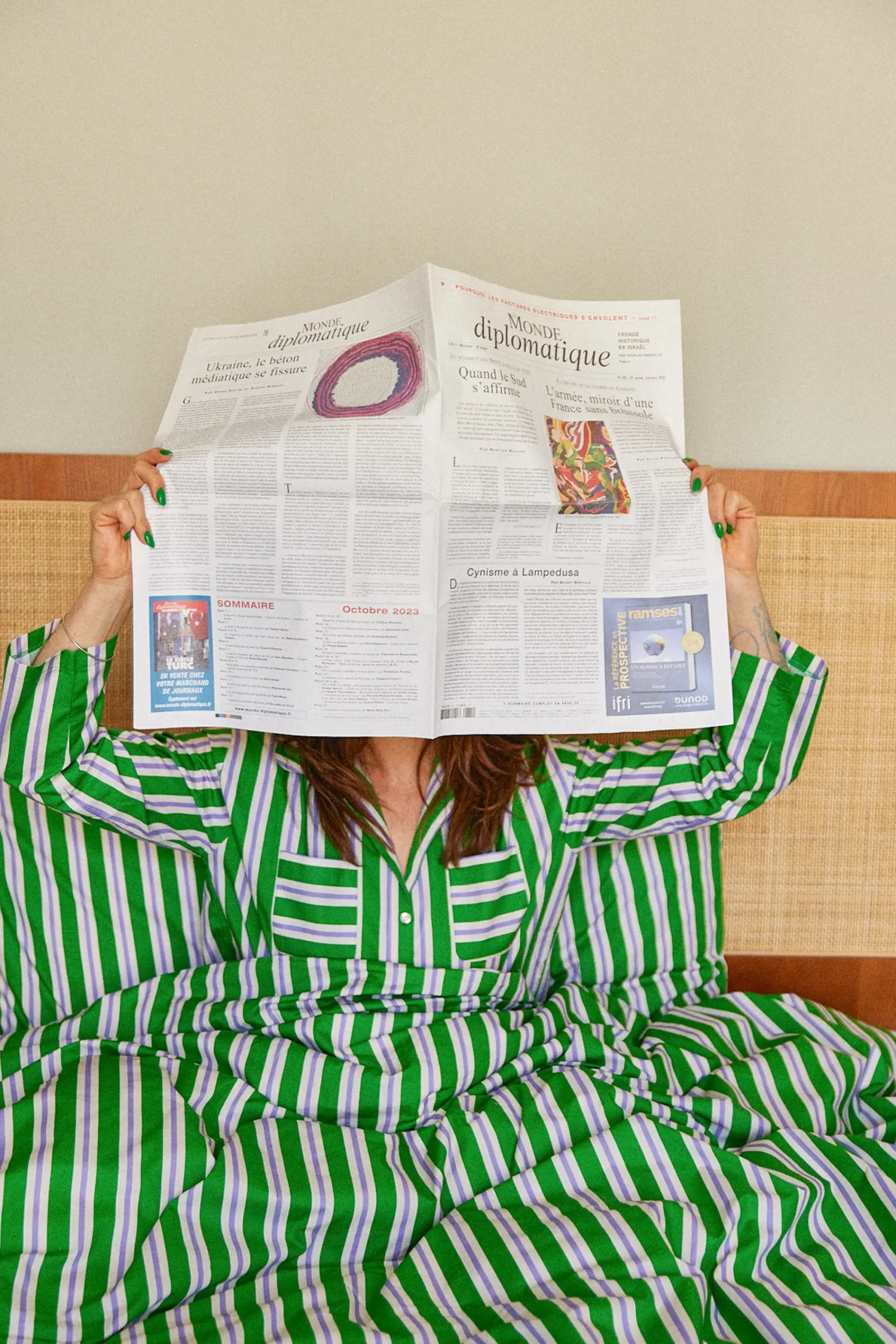 Le Linge|Homewear<Make My Lemonade CHEMISE ROMEO GREEN & PURPLE