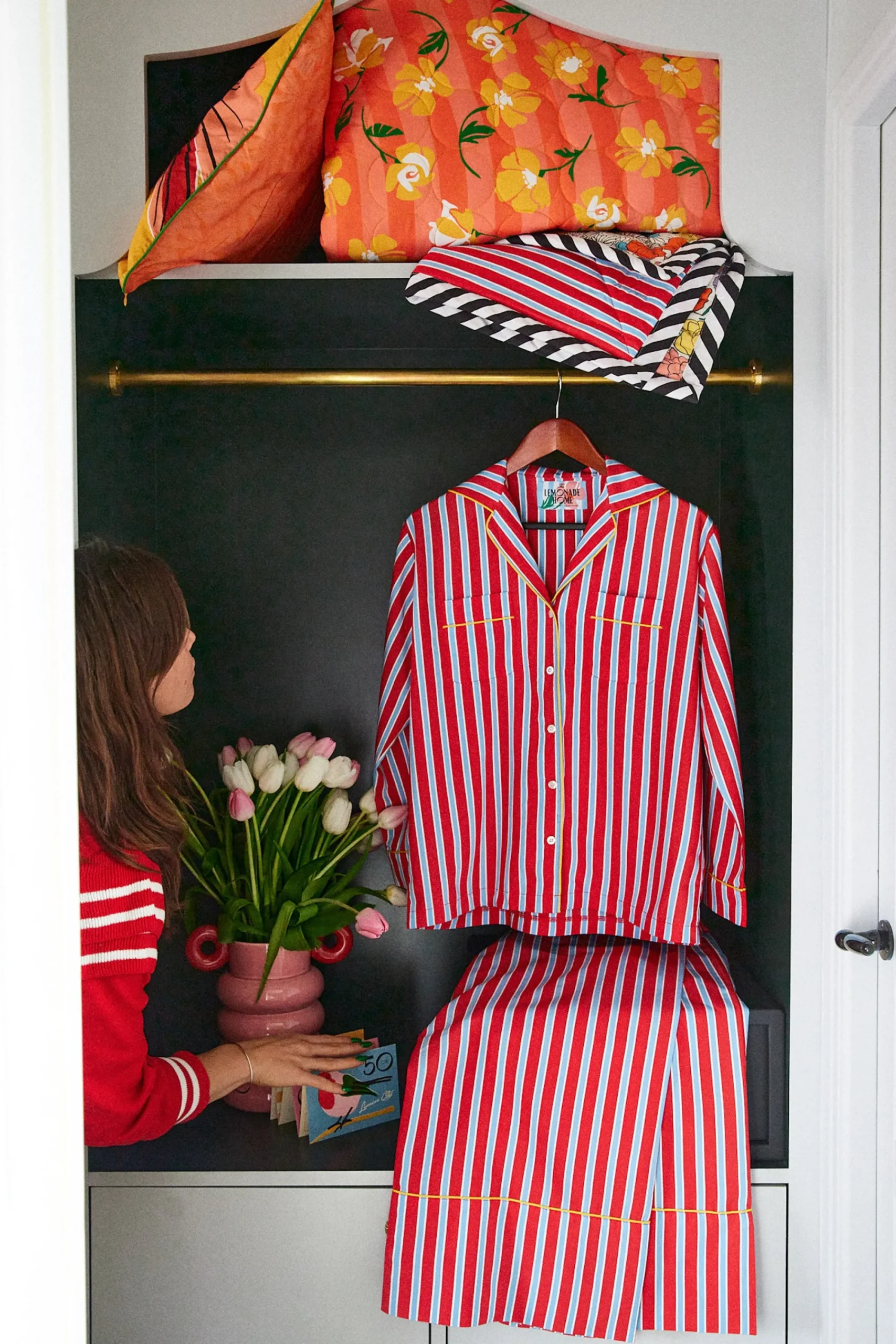 Le Linge|Homewear<Make My Lemonade CHEMISE ROMEO RED & BLUE