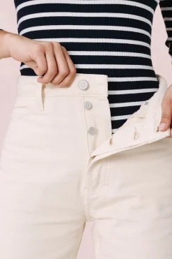 Denim|Pantalons<Make My Lemonade JEANS MATHILDA OFF WHITE