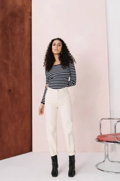 Denim|Pantalons<Make My Lemonade JEANS MATHILDA OFF WHITE