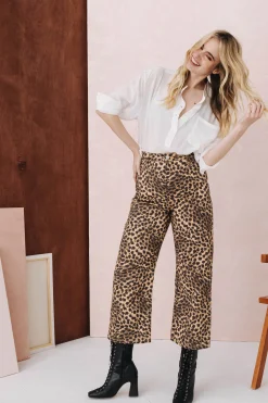 Denim|Pantalons<Make My Lemonade JEANS NELSON LEOPARD