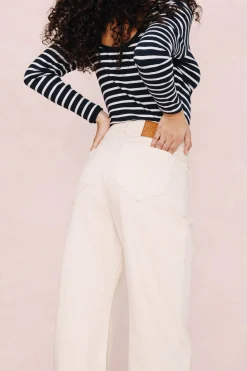 Denim|Pantalons<Make My Lemonade JEANS NELSON OFF WHITE