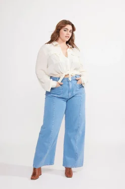 Denim|Pantalons<Make My Lemonade JEANS RIO LIGHT BLUE