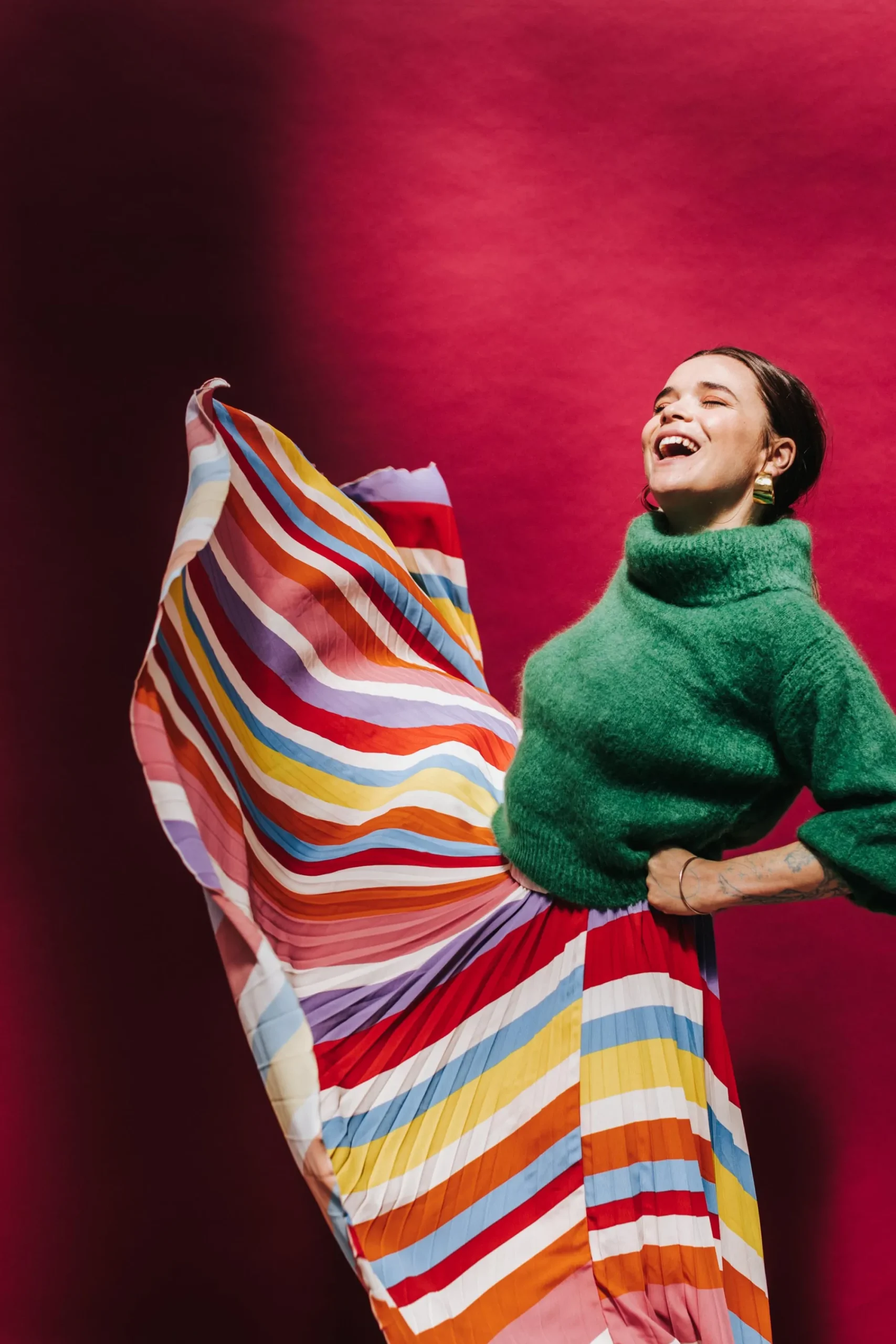 Jupes<Make My Lemonade JUPE PAULA RAYURES MULTICO