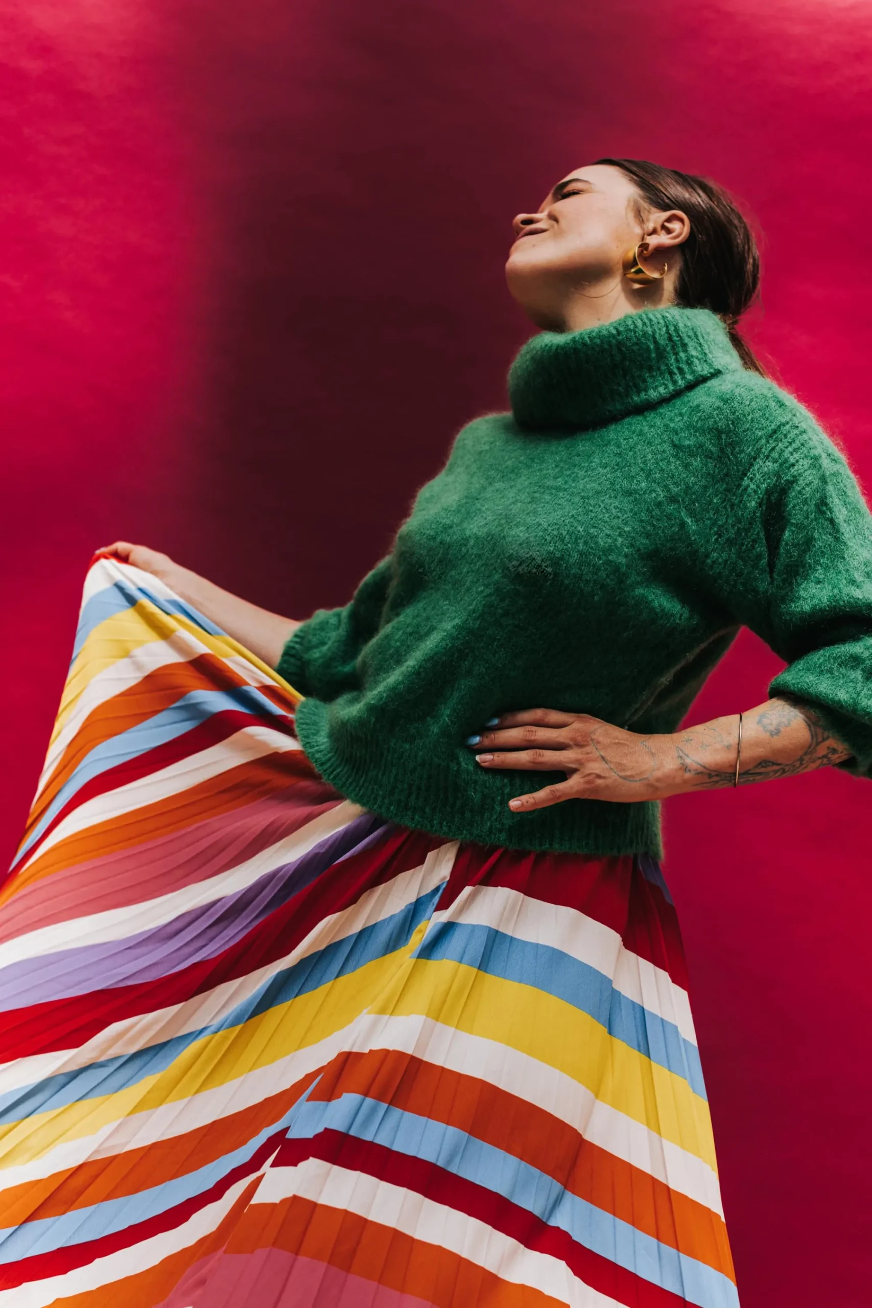 Jupes<Make My Lemonade JUPE PAULA RAYURES MULTICO