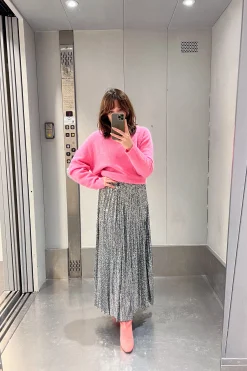 Jupes<Make My Lemonade JUPE PAULA SEQUINS ARGENTE