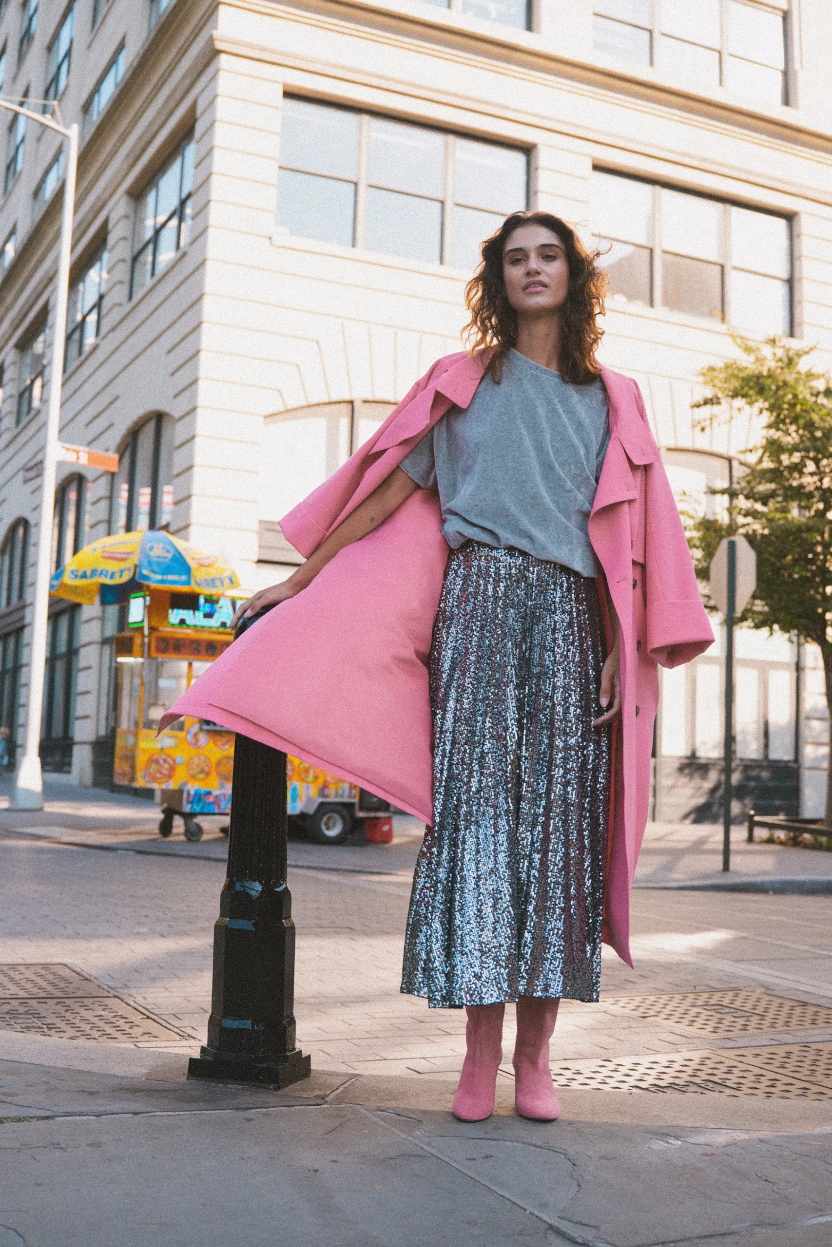 Jupes<Make My Lemonade JUPE PAULA SEQUINS ARGENTE