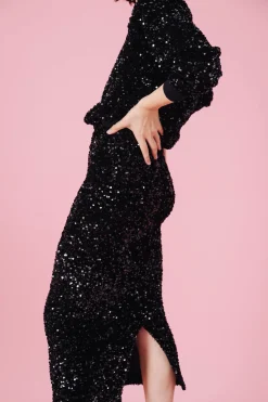 Jupes<Make My Lemonade JUPE SARAH SEQUINS NOIR