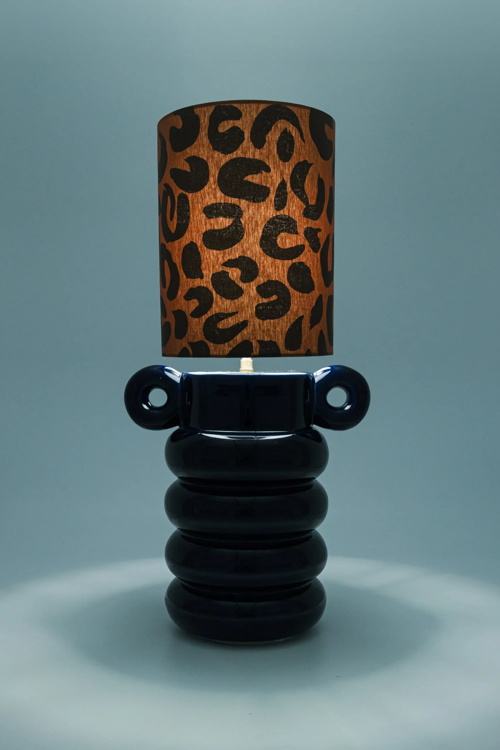 Lampes|Décorations<Make My Lemonade LAMPE ALI LEOPARD & BLEU MARINE