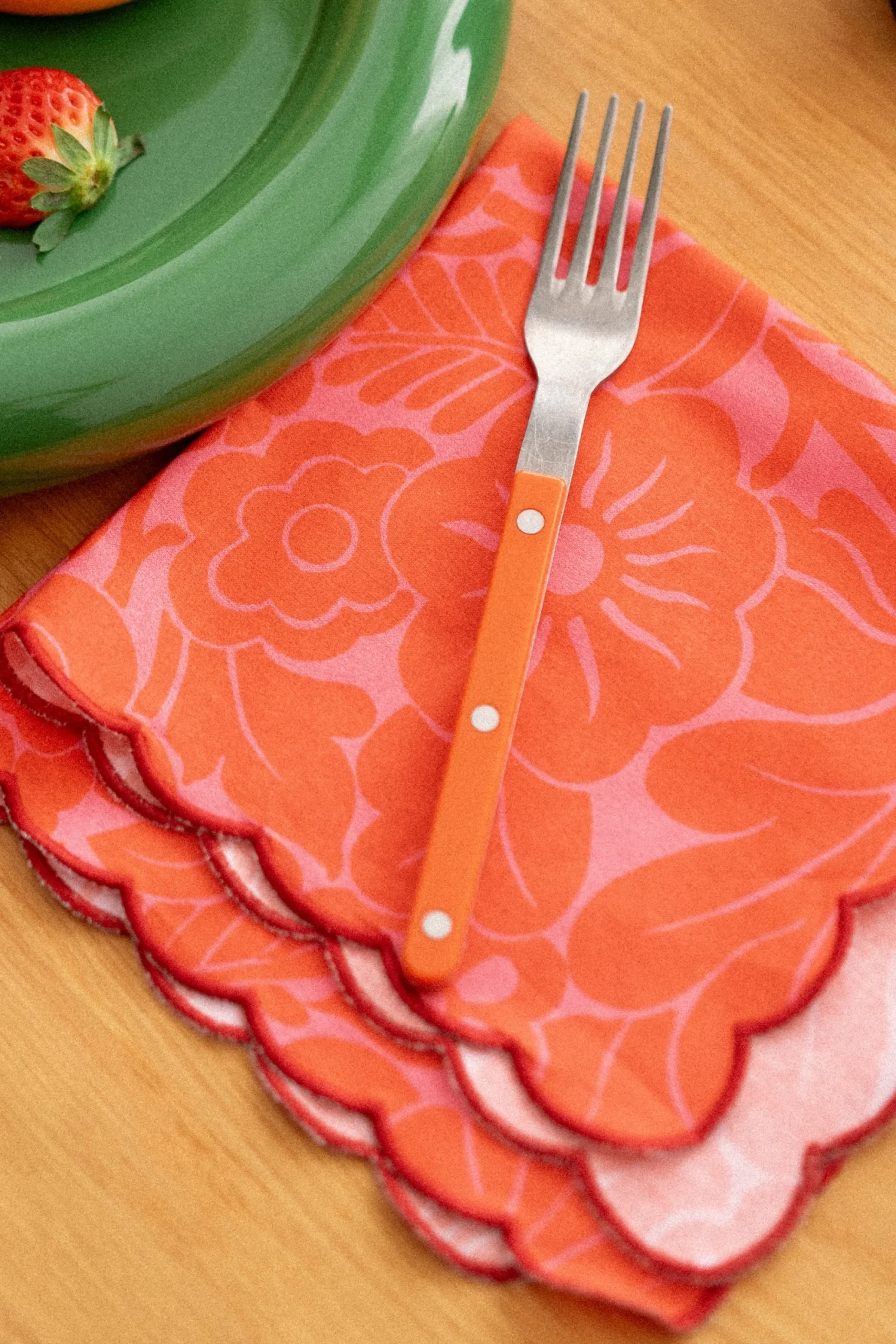 Art De La Table|Le Linge<Make My Lemonade LOT DE 2 SERVIETTES KATE ANEMONE PINK