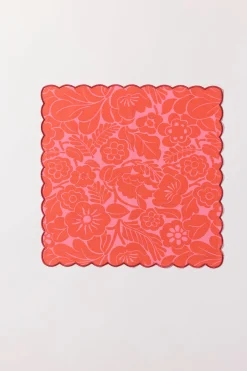 Art De La Table|Le Linge<Make My Lemonade LOT DE 2 SERVIETTES KATE ANEMONE PINK