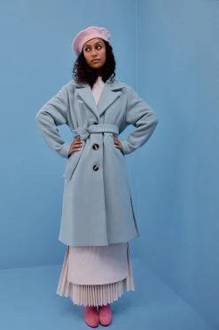 Vestes & Manteaux<Make My Lemonade MANTEAU RAY BLEU CIEL