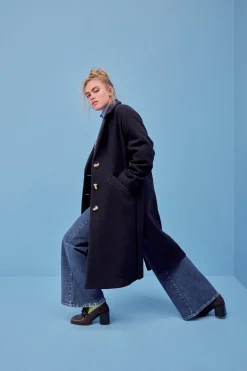 Vestes & Manteaux<Make My Lemonade MANTEAU RAY BLEU MARINE