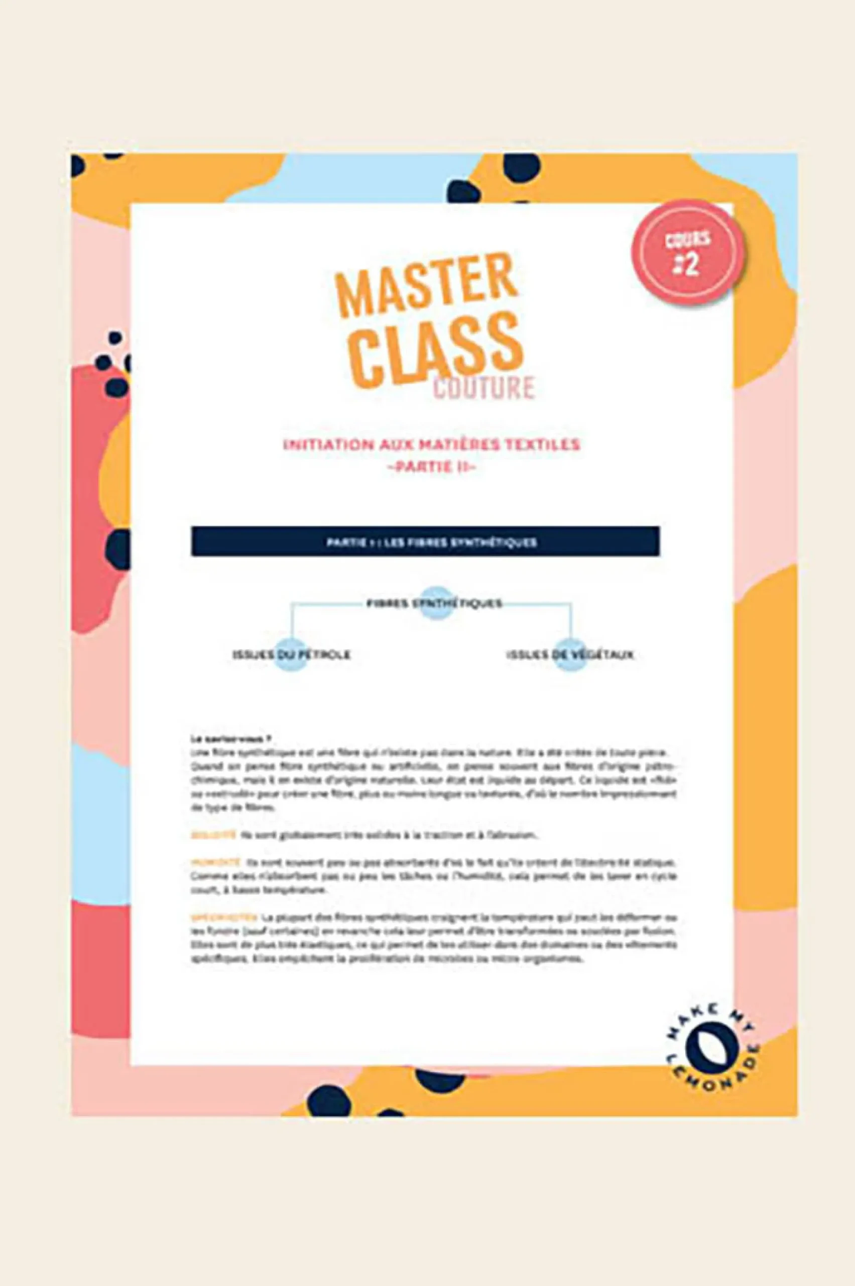 Patrons Pdf|Mercerie & Couture<Make My Lemonade Masterclass partie 2