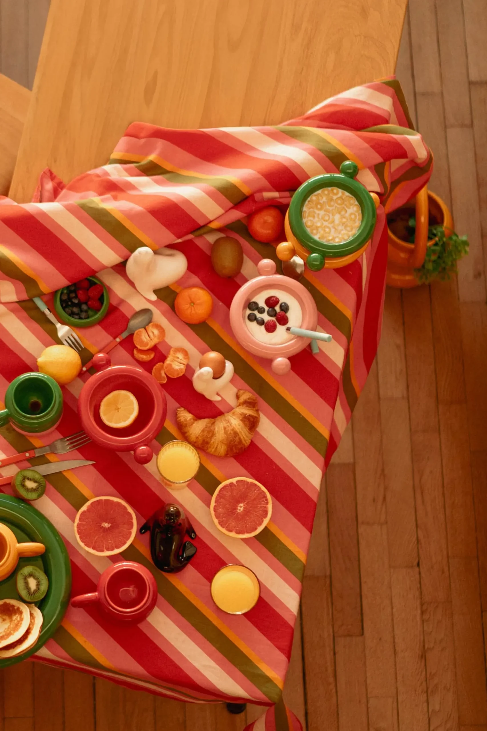 Le Linge<Make My Lemonade NAPPE LAUREN ANEMONE PINK