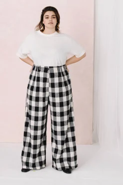 Pantalons<Make My Lemonade PANTALON HARYA VICHY NOIR & BLANC