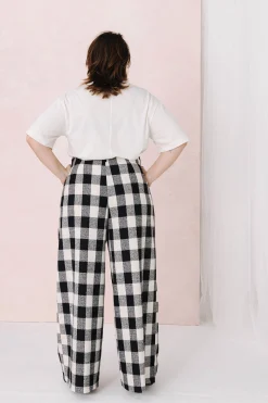 Pantalons<Make My Lemonade PANTALON HARYA VICHY NOIR & BLANC