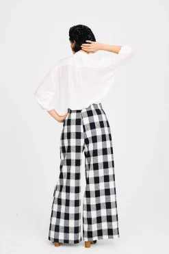 Pantalons<Make My Lemonade PANTALON HARYA VICHY NOIR & BLANC