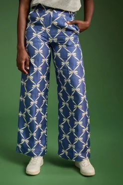 Pantalons<Make My Lemonade PANTALON KARL RUBAN BLEU