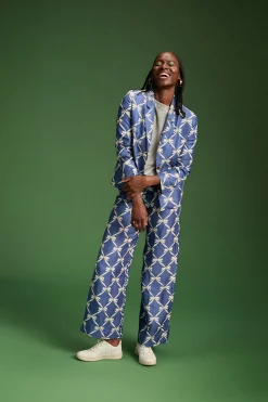 Pantalons<Make My Lemonade PANTALON KARL RUBAN BLEU