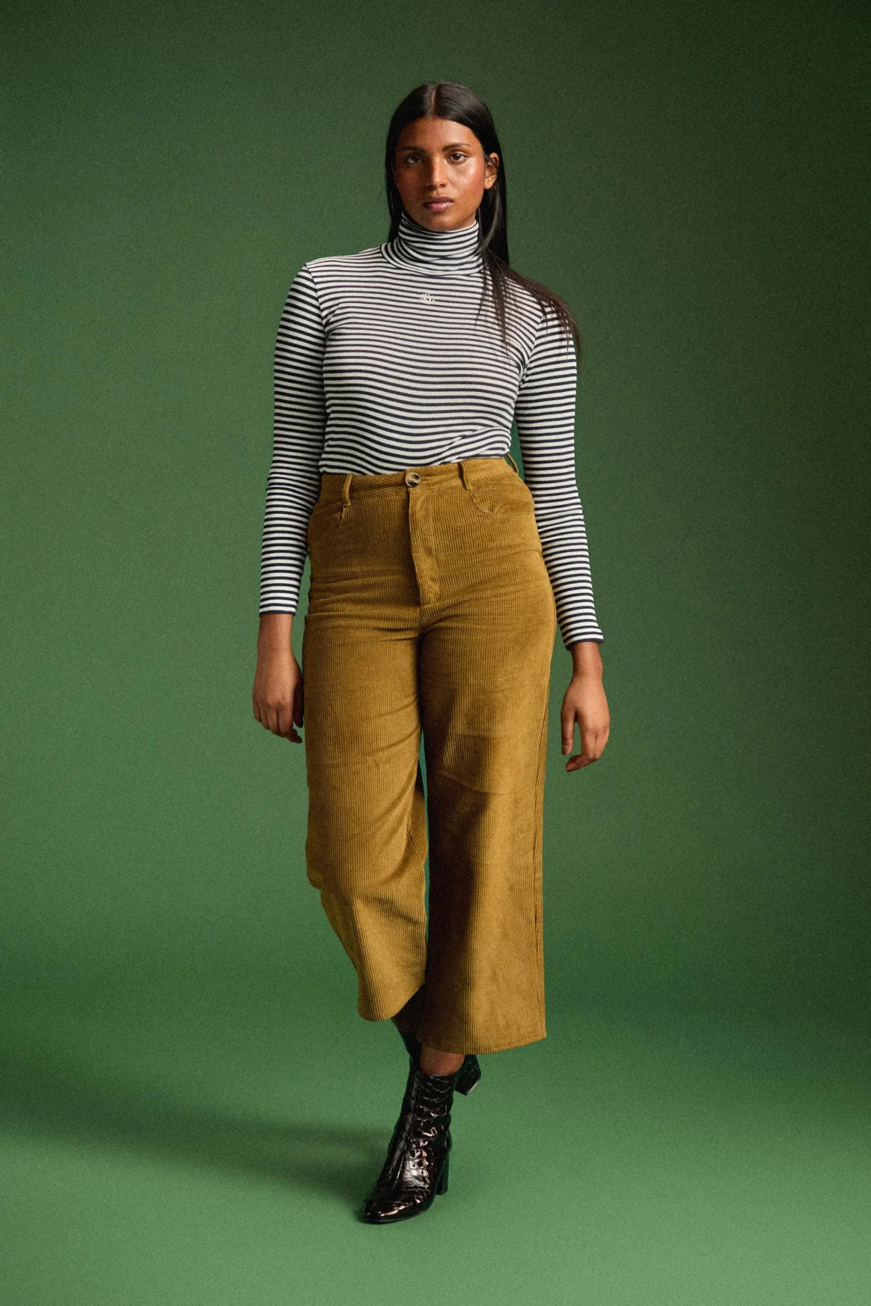 Pantalons<Make My Lemonade PANTALON NELSON VELOURS KAKI