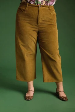 Pantalons<Make My Lemonade PANTALON NELSON VELOURS KAKI