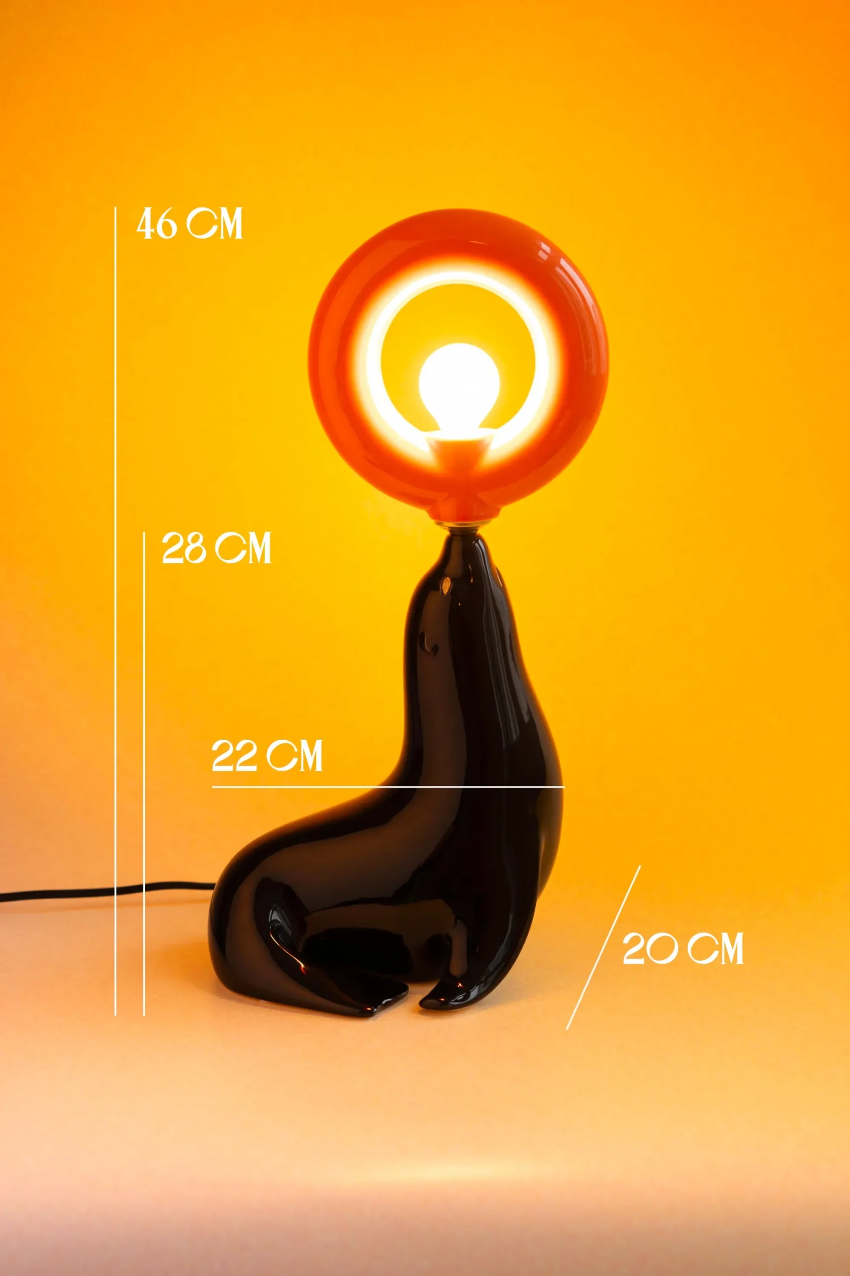 Décorations|Lampes<Make My Lemonade PETITE LAMPE PÉNÉLOPE NOIRE