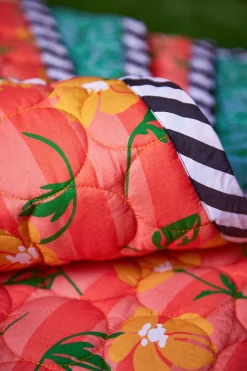 Le Linge<Make My Lemonade PLAID ALLIOCHA PINK & ORANGE