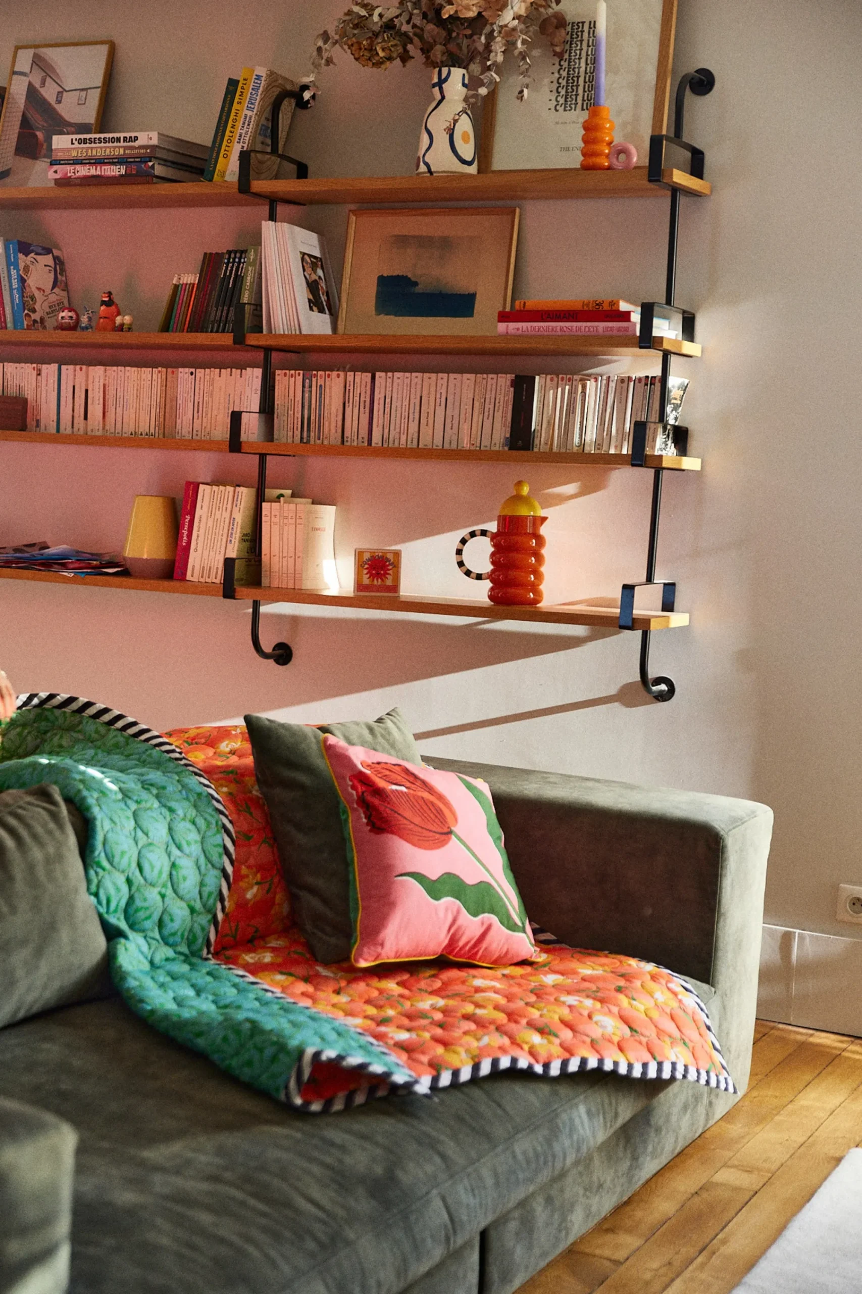 Le Linge<Make My Lemonade PLAID ALLIOCHA PINK & ORANGE