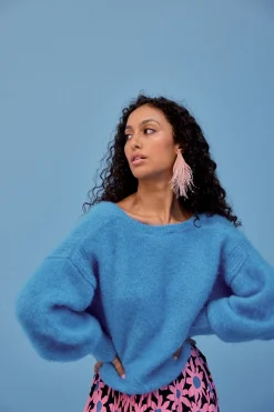 Sweats & Mailles<Make My Lemonade PULL MARIUS V BLEU